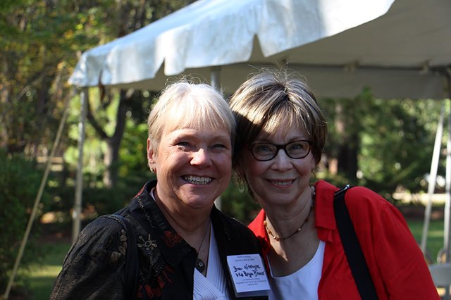 Bryn Witcher And Diane Chamberlain - Margaret Maaron Being Inducted Into The North Carolina Literary Hall Of Fame - 2016