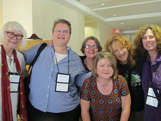 Me, Mary Featherston, Judy Bobalik, Cynthia Westbrook, Fran Read, Janet Rudolph - Raleigh Bouchercon, 2015