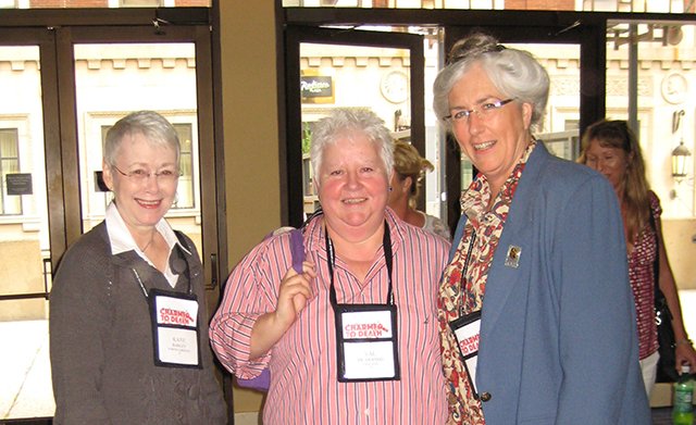 Me, Val McDermid, Laurie King - Baltimore Bouchercon 2008