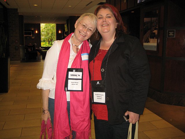 Me With Sarah Byrne - Indianapolis Bouchercon 2009