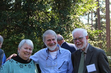 Margaret And Don And Joe - Margaret Maaron Being Inducted Into The North Carolina Literary Hall Of Fame - 2016